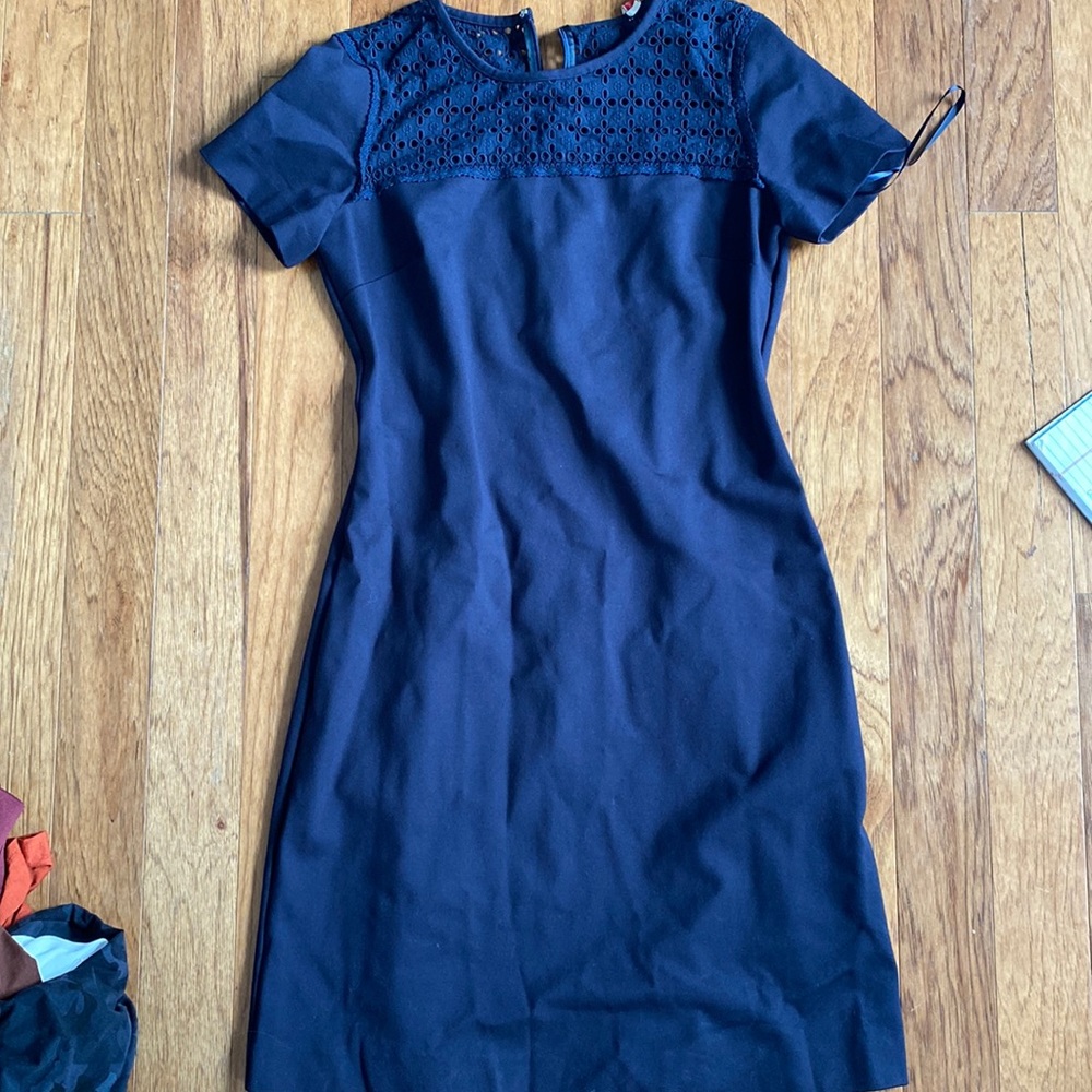 Like new brooks brothers navy blue short sleeve dress